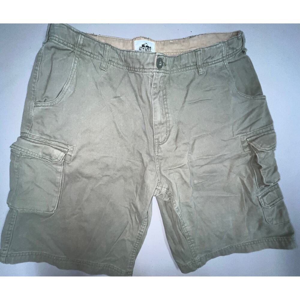 Old Mill Cargo Shorts Khaki Mens 38